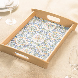 Blue Tile Serving Tray