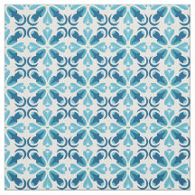 Blue Tile Style Pattern