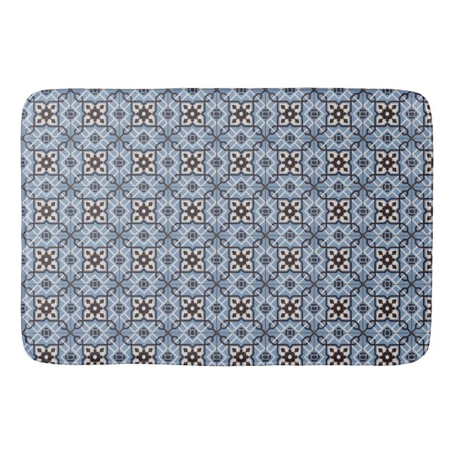 Blue tiled bath mat (Front)