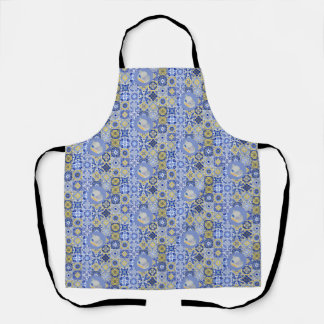 Blue Tiles and Sardines Apron