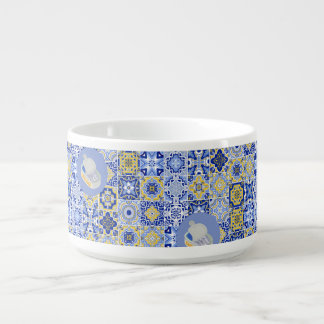  Blue Tiles and Sardines Bowl