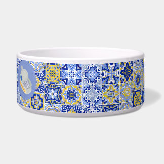  Blue Tiles and Sardines Bowl