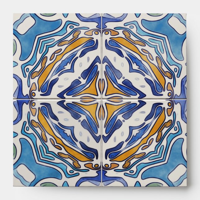 Blue Tiles Envelope (Front)