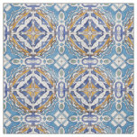 Blue Tiles Fabric