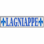 Blue Tiles Lagniappe Cutout<br><div class="desc">New Orleans Blue Tiles Sign Blue Tiles Lagniappe</div>