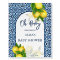 Blue tiles lemon Amalfi baby shower welcome sign