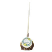 Blue tiles lemon Amalfi Positano bridal shower Cake Pops (Front)