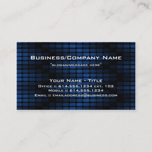 Blue Tiles Modern Contemporary Business Card