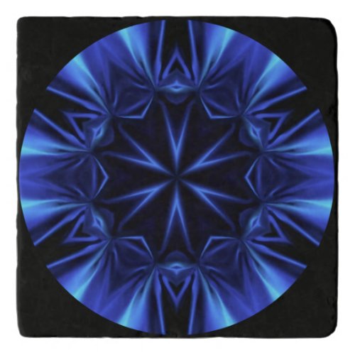 Blue Time Warp  Inspired By The Milky Way Galaxy  Trivet