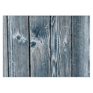 Blue Tint Wood Glass Cutting Board