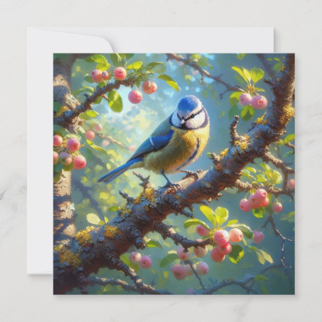 Blue Tit 1 Note Card (Front)