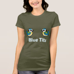 Blue Tits Women's Bella Jersey T-Shirt