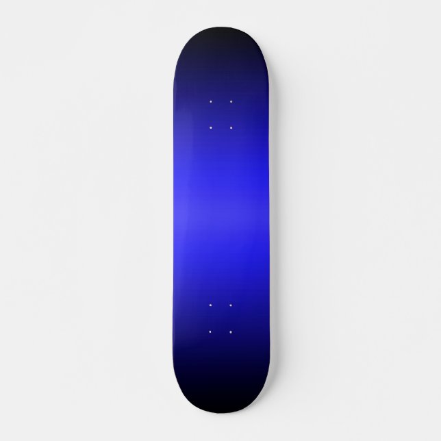 Blue to Black Gradient Skateboard Deck (Front)