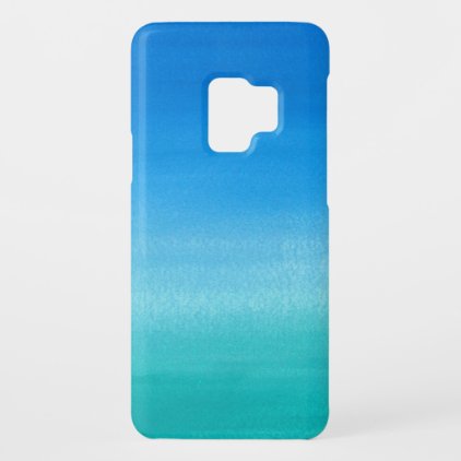 Blue to Green Watercolor Gradient Case-Mate Samsung Galaxy S9 Case