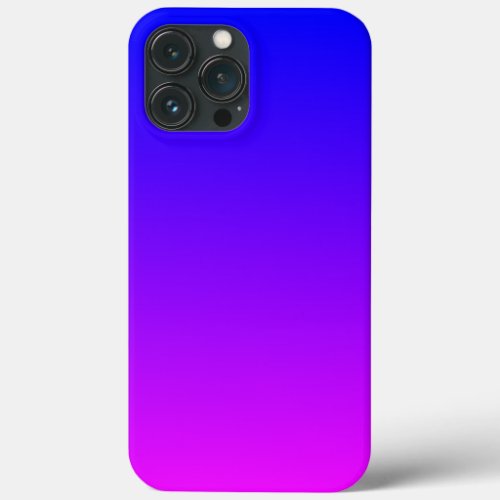 Blue to Magenta Bright Ombre iPhone 13 Pro Max Case