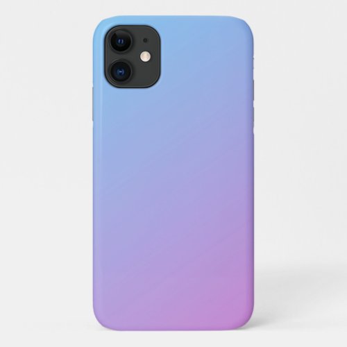 Blue to Pink Ombre iPhone 11 Case