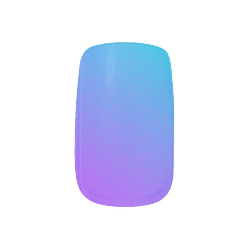 Blue to Purple Ombre Minx Nail Wrap