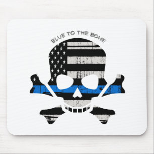Blue to the Bone (color) Mouse Pad