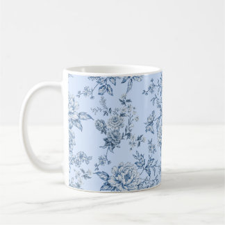 Blue Toile Coffee Mug