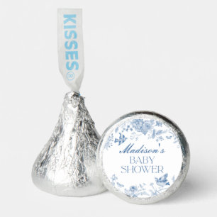 Blue Toile De Jouy Vintage Floral Baby Shower Hershey®'s Kisses®