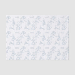 Blue Toile de Jouy Vintage Nursery Tissue Paper