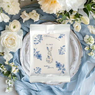 Blue toile Easter Baby Shower Hot Chocolate Drink Mix