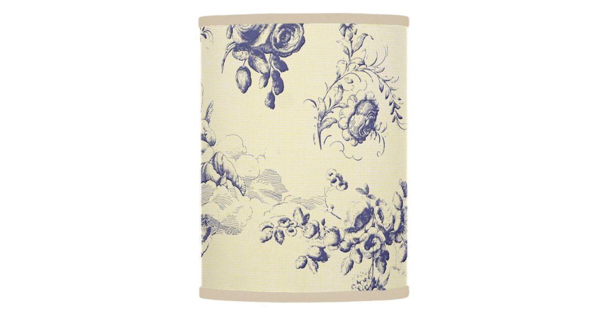 Blue Toile French Country Cherub, French Toile Lamp Shades