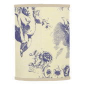 Blue Toile French Country Cherub Pattern Lamp Shade (Back)
