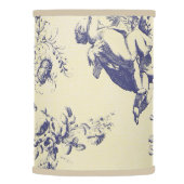 Blue Toile French Country Cherub Pattern Lamp Shade (Right)