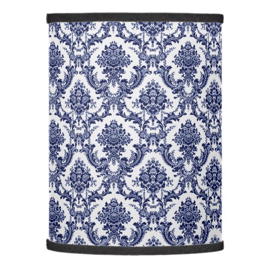 Blue Toile Lamp Shade (Left)