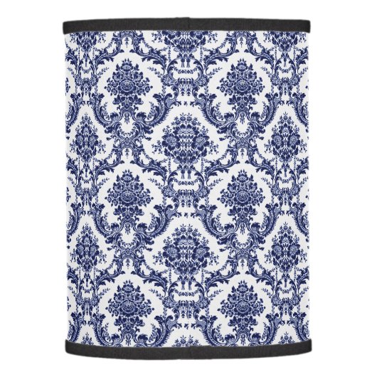 Blue Toile Lamp Shade (Back)