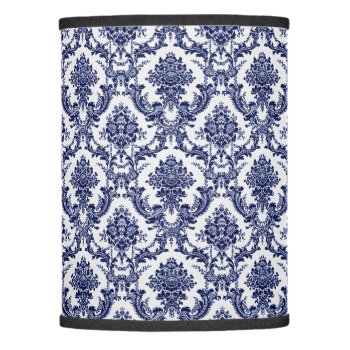 Blue Toile Lamp Shade by Bee_Paw at Zazzle