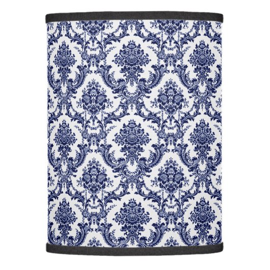Blue Toile Lamp Shade (Front)
