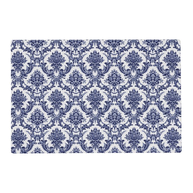 Blue Toile Placemat (Front)