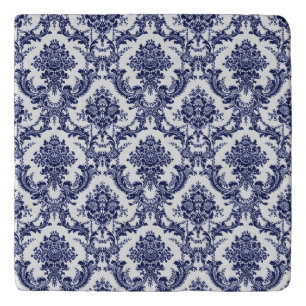 Blue Toile Trivet