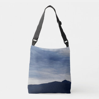 Blue Toned Mountain Crossbody Bag