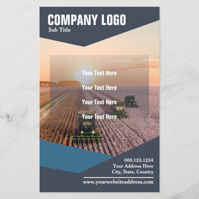 Blue tones Customizable 5.5"x8.5" Flyer (Back)