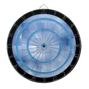 Blue Tones in a Square Pattern Regulation Dart Board