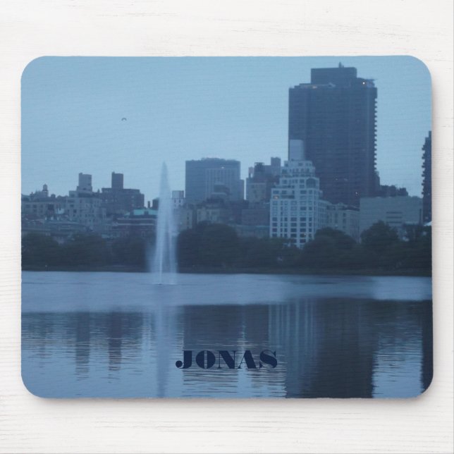 Blue Tones Landscape Of New York City Mouse Pad (Front)