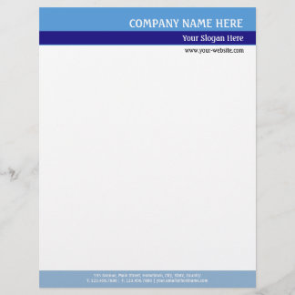 Blue Tones Letterhead