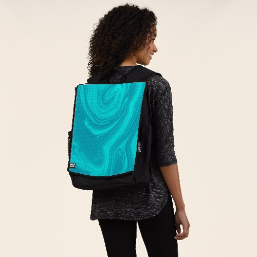 Blue Tones Marbled Backpack