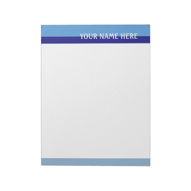 Blue Tones Notepad (Rotated)