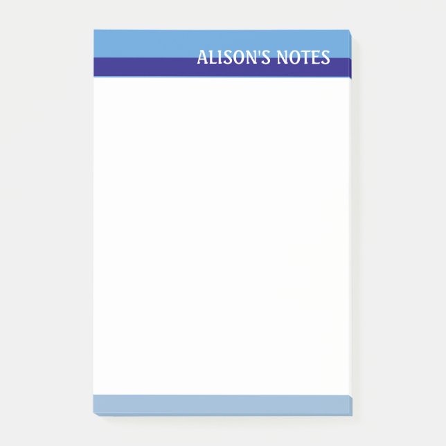 Blue Tones Post-it Notes (Front)