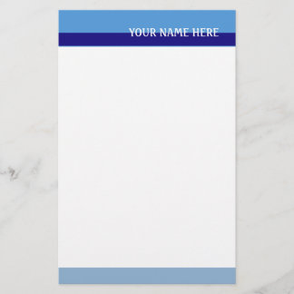 Blue Tones Stationery