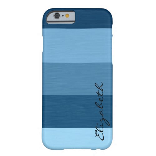 Blue Tones Stripes Background Barely There iPhone 6 Case