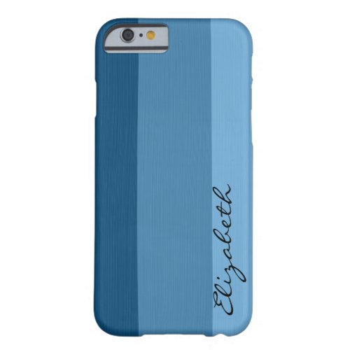 Blue Tones Stripes Background Barely There iPhone 6 Case