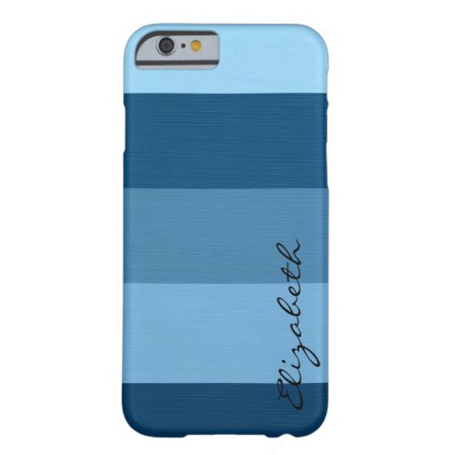 Blue Tones Stripes Background Barely There iPhone 6 Case