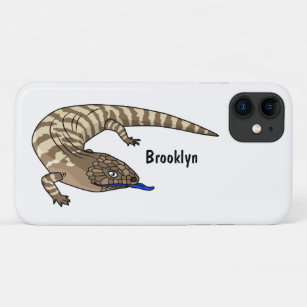 Blue tongue lizard reptile cartoon  iPhone 11 case