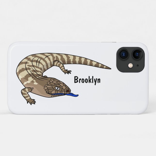 Blue tongue lizard reptile cartoon  Case-Mate iPhone case (Back (Horizontal))