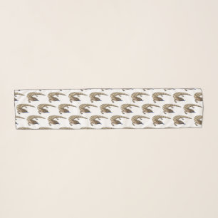 Blue tongue lizard reptile cartoon scarf